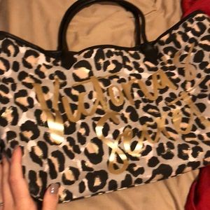 Leopard print Victoria’s Secret bag